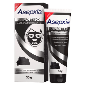 Mascara Facial Purificante Carvao Detox Asepxia 30G