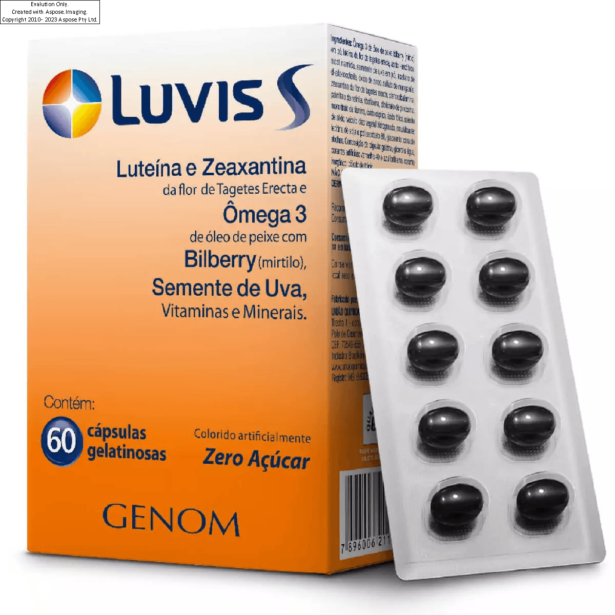 Luvis S Com 60 Comprimidos - Drogaleste