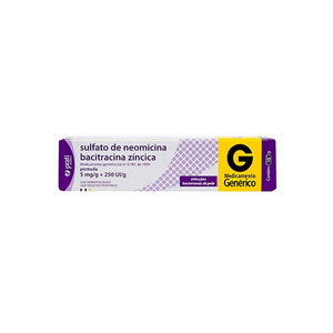 SULFATO NEOMICINA+BACITRACINA ZINCICA 5MG+250UI POMADA 15G PHARLAB