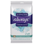 lenco-intimo-umedecido-always-com-16-unidades