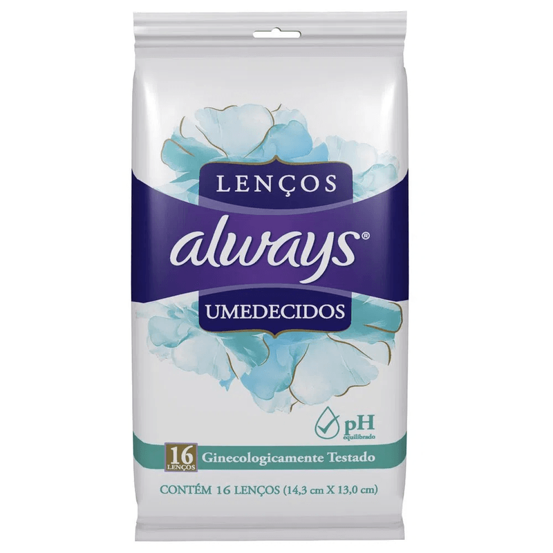 lenco-intimo-umedecido-always-com-16-unidades