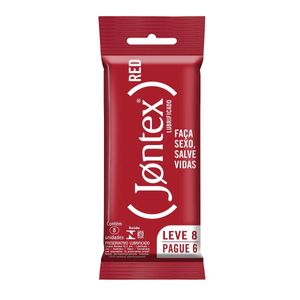 Preservativo Jontex Red Leve 8 Pague 6 unidades