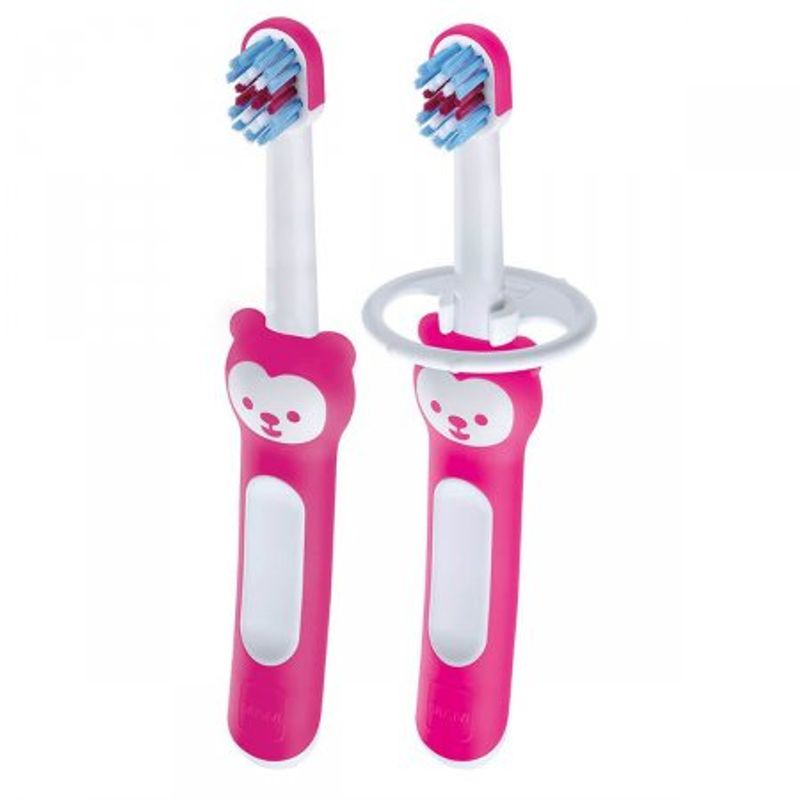 kit-escova-dental-mam-babys-brush-dupla-rosa-rm8116