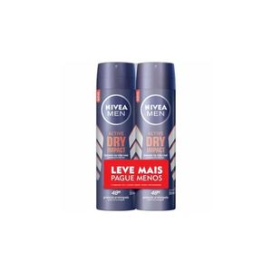 Desodorante Aerossol Nivea Men Dry Impact 91G Com 2 Unidades