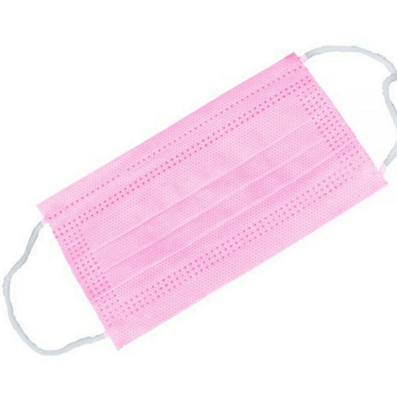 mascara-descartavel-luimed-rosa-com-50-unidades