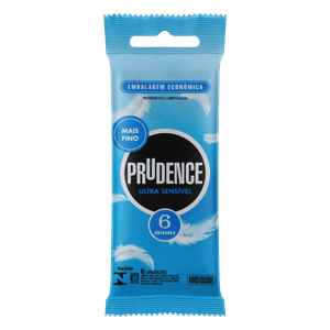 Preservativo Prudence Ultra Sensivel Com 6 Unidades