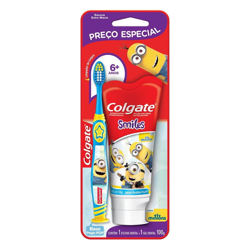 kit-colgate-smiles-minions-creme-dentalescova-de-dente-infantil-6