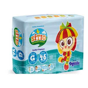 Fralda Sitio Confort G Com 46 Unidades