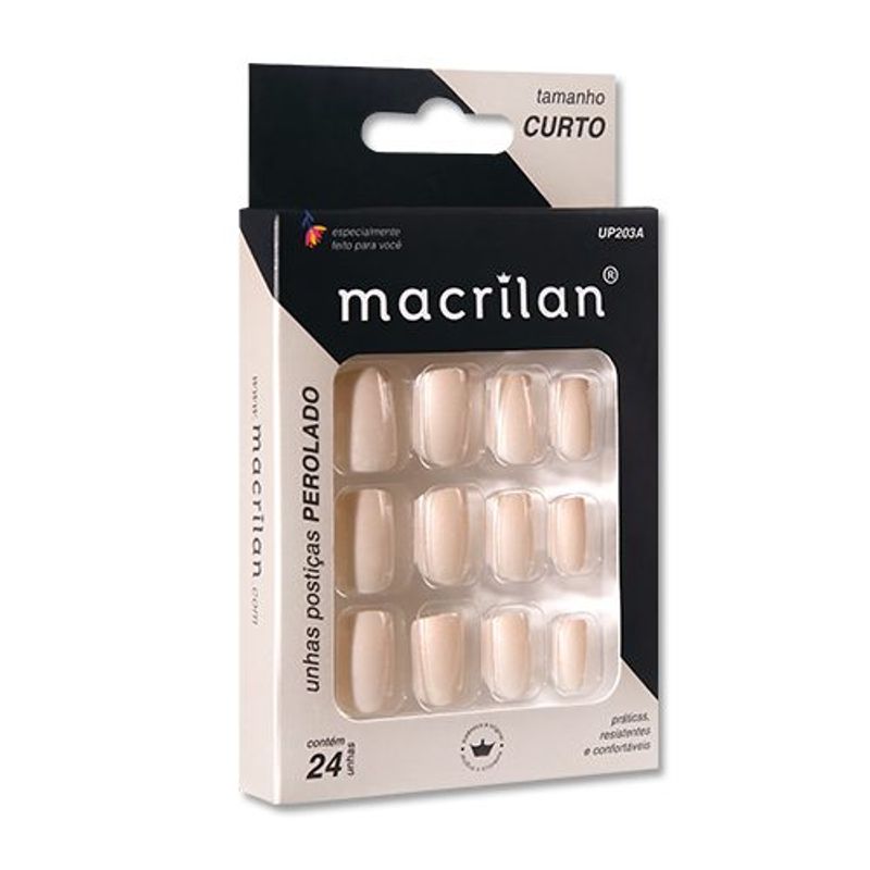 unha-postica-macrilan-premium-curto-perolado-com-12-unidades