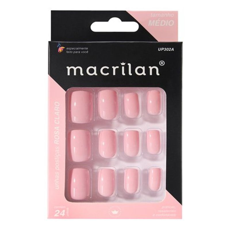 unha-postica-macrilan-premium-medio-rosa-claro-com-12-unidades
