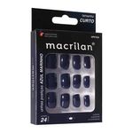 unha-postica-macrilan-premium-curto-azul-escuro-com-12-unidades