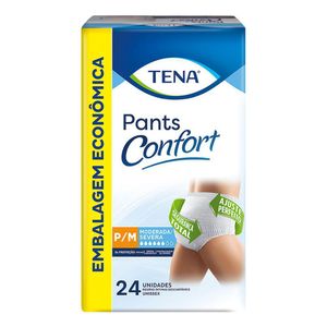 FRALDA TENA PANTS CONFORT ECON P/M COM 24 UNIDADES