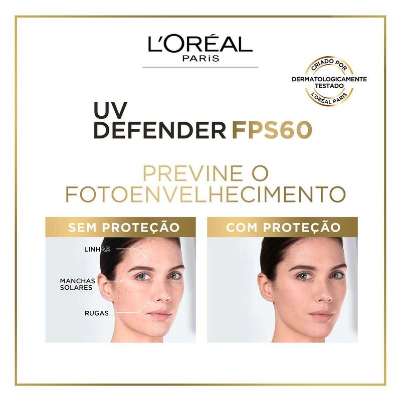 protetor-solar-facial-loreal-paris-uv-defender-com-cor-clara-fps60-40g