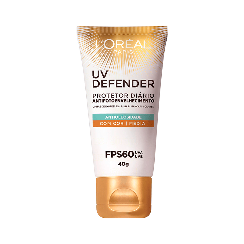 protetor-solar-facial-loreal-paris-uv-defender-cor-media-fps60-40g