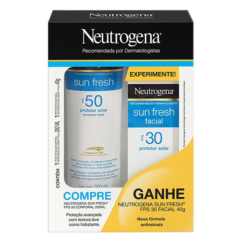kit-neutrogena-sun-fresh-protetor-solar-corporal-fps50-200mlprotetor-solar-facial-fps30-40g