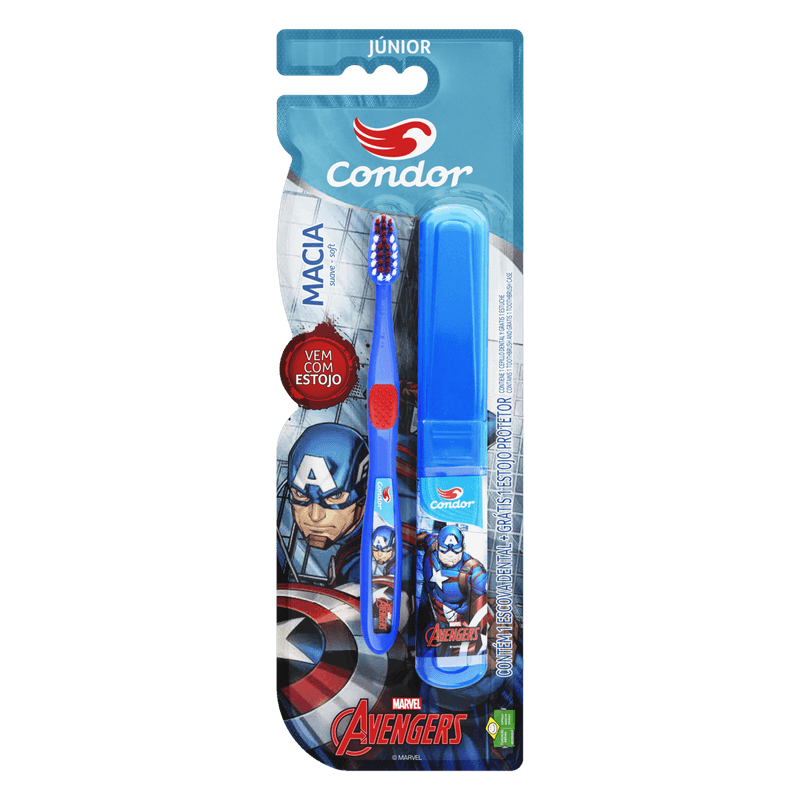 escova-dental-condor-avengers-maciaestojo