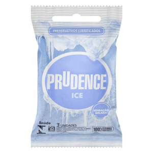 Preservativo Prudence Ice Com 3 Unidades
