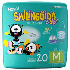Fralda Smilinguido Jumbinho M Com 20 Unidades