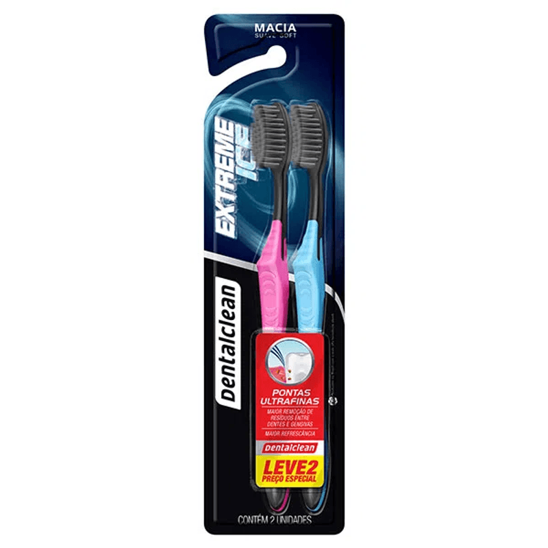 escova-dental-clean-extreme-ice-macia-com-2-unidades