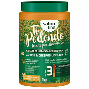 Mascara Salon Line To Podendo Cachos E Crespos 1Kg