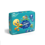 fralda-looney-tunes-mega-p-com-50-unidades