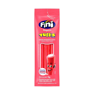 BALA FINI TUBES MORANGO 15G
