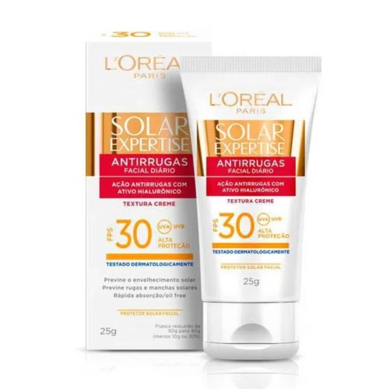 protetor-solar-loreal-expertise-fps30-120mlfacial-antirrugas-fps30-25g