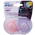 chupeta-avent-ultra-air-night-rosa-06-meses-com-2-unidades