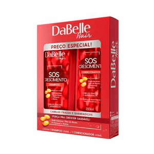 KIT DABELLE SOS CRESCIMENTO SHAMPOO 250ML+CONDICIONADOR 200ML