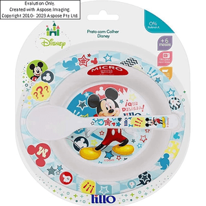 PRATO LILLO DISNEY MINNIE COM COLHER R:304131