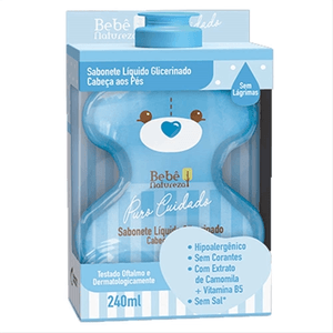 SABONETE LIQUIDO BEBE NATUREZA PURO CUIDADO AZUL 240ML