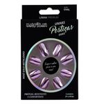 unha-postica-macrilan-metalizado-oval-rose-gold-com-24-unidades