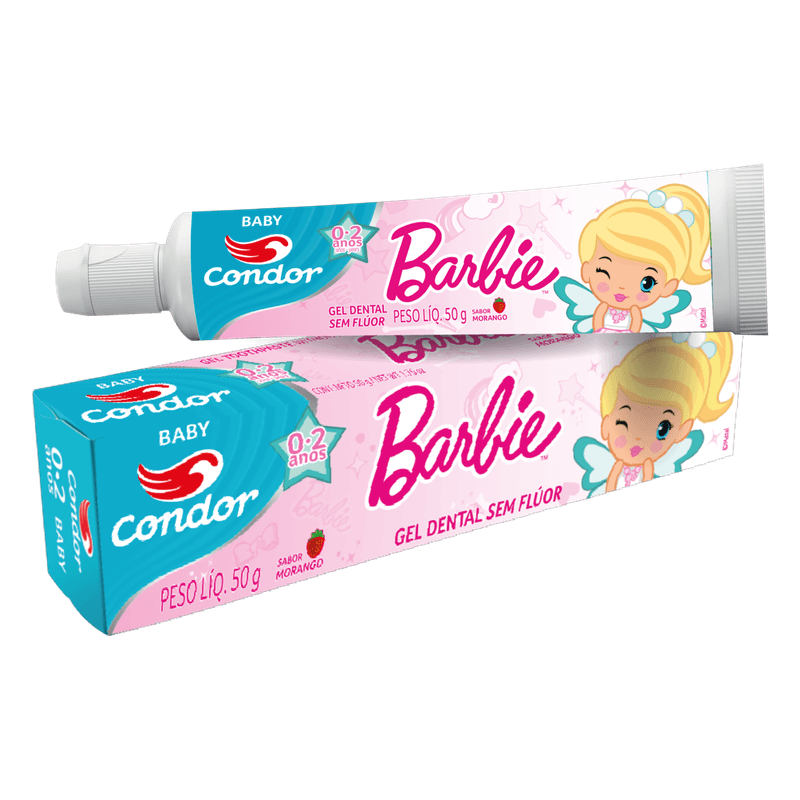 gel-dental-condor-barbie-sem-fluor-morango-50g