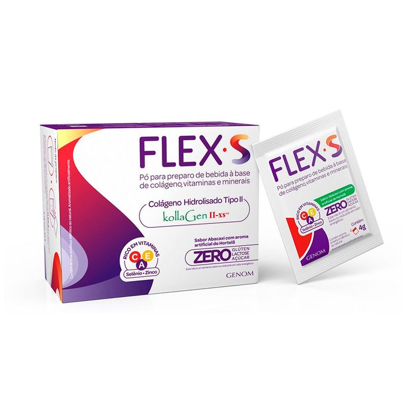 colageno-flexs-tipo-2-com-30-saches-de-4g-cada