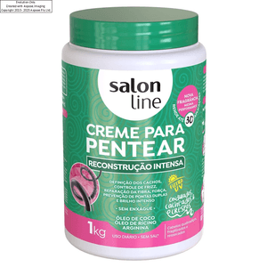 Creme De Pentear Salon Line Reconstruçao Intensa Cachos 1Kg