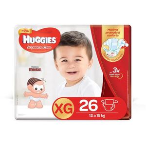 Fralda Huggies Supreme Care Mega Xg Com 26 Unidades