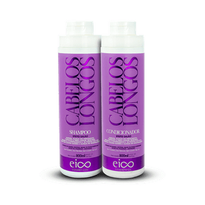 Kit Cabelos Longos Eico Shampoo 450ml + Condicionador 450ml