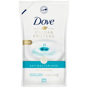 Sabonete Liquido Dove Antibacterial Cuida&Protege Refil 200Ml