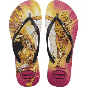 CHINELO HAVAIANAS SLIM HEROINAS BEGE/PALHA/CINZA 35/36