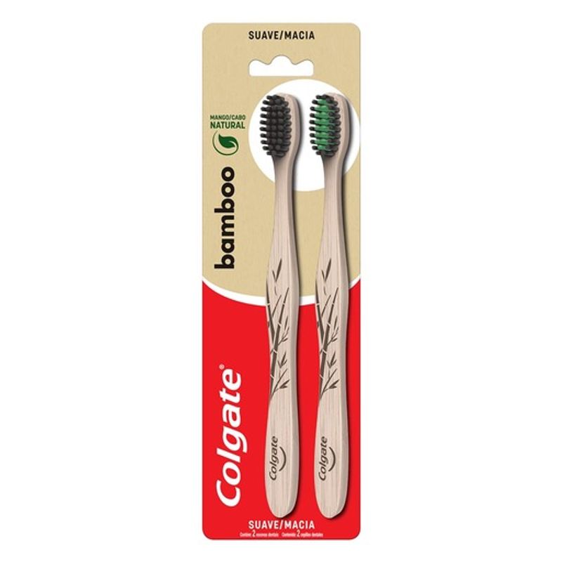 escova-dental-colgate-bamboo-com-2-unidades