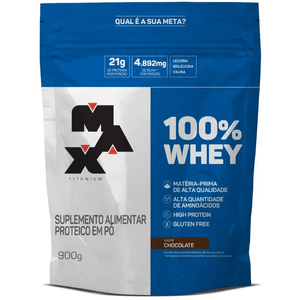 MAX TITANIUM 100% WHEY CHOCOLATE REFIL 900G