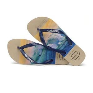 chinelo Havaianas Hype Areia/Marinho 41/42