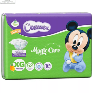 Fralda Cremer Magic Care Hiper Xg Com 52 Unidades