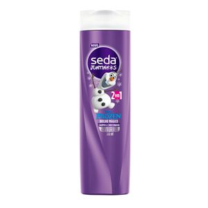 Shampoo Seda 2 Em 1 Juntinhos Frozen Brilho Magico 300ml