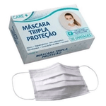 mascara-tripla-protecao-care-clip-nasal-com-50-unidades