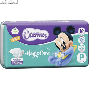Fralda Cremer Magic Care Jumbo P Com 30 Unidades
