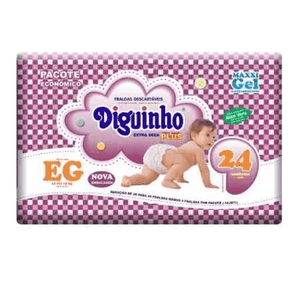 Fralda Diguinho Plus Economica Eg Com 24 Unidades
