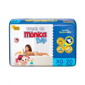 Fralda Turma Da Monica Baby Xg Com 20 Unidades