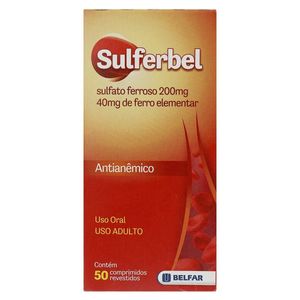 SULFERBEL 40MG COM 50 COMPRIMIDOS