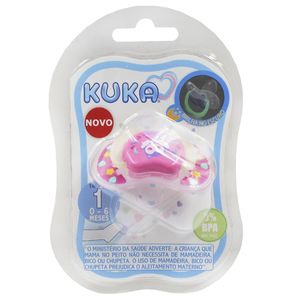 Chupeta Kuka Lumina Ortodontica Rosa N.1